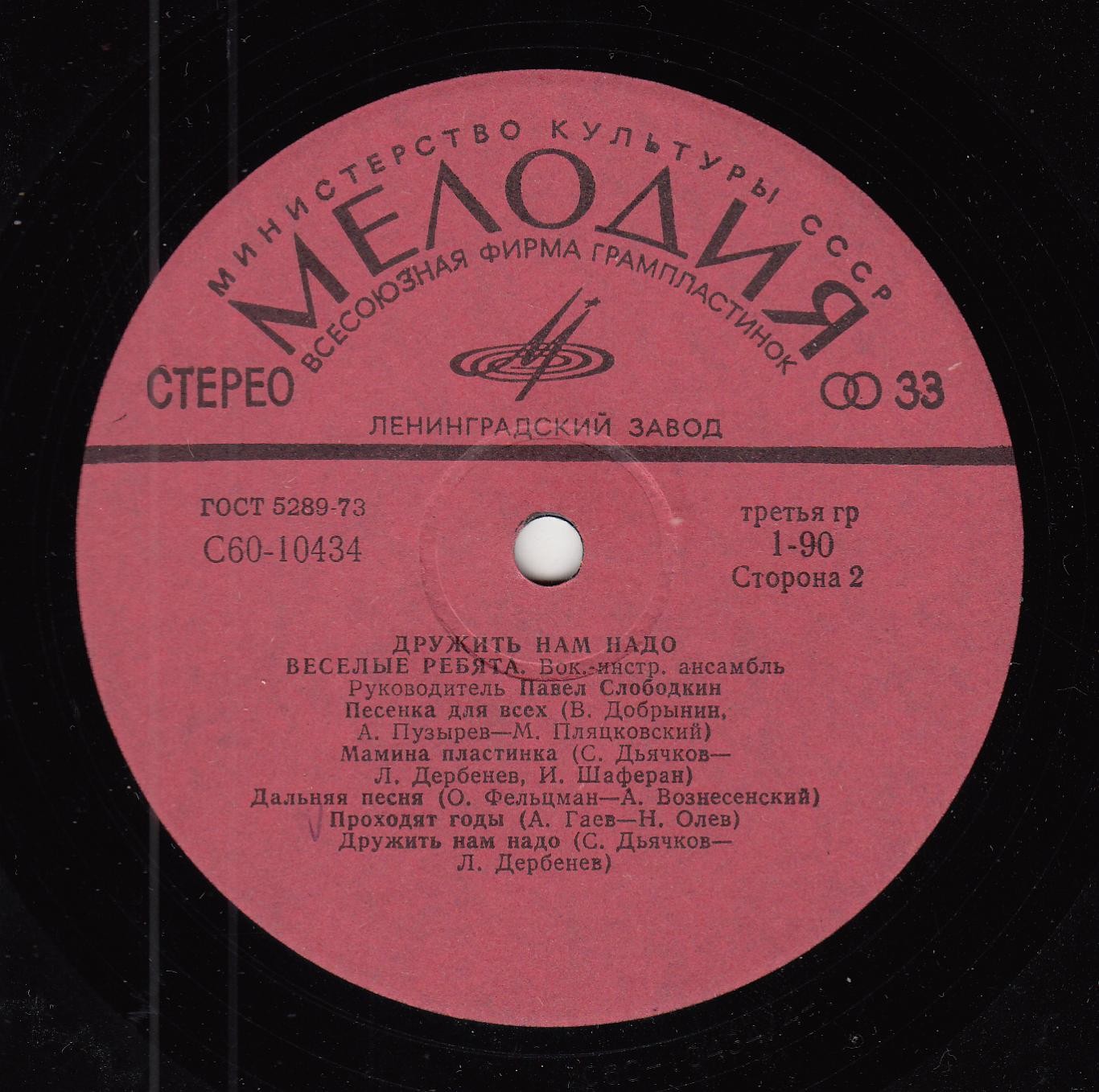 ВИА «Веселые ребята» — Дружить нам надо