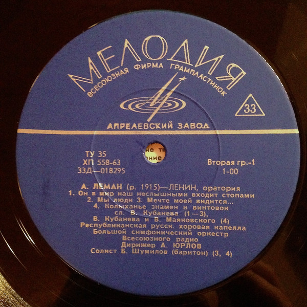 А. Леман. Ленин (оратория).