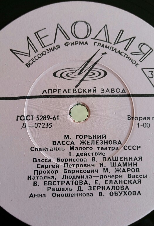 А. М. Горький. "Васса Железнова", пьеса в 3–х действиях