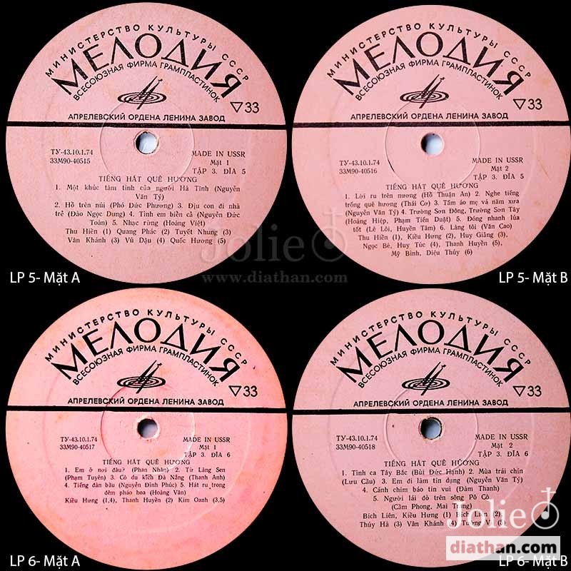 Tiếng Hát Quê Hương (10 пластинок)