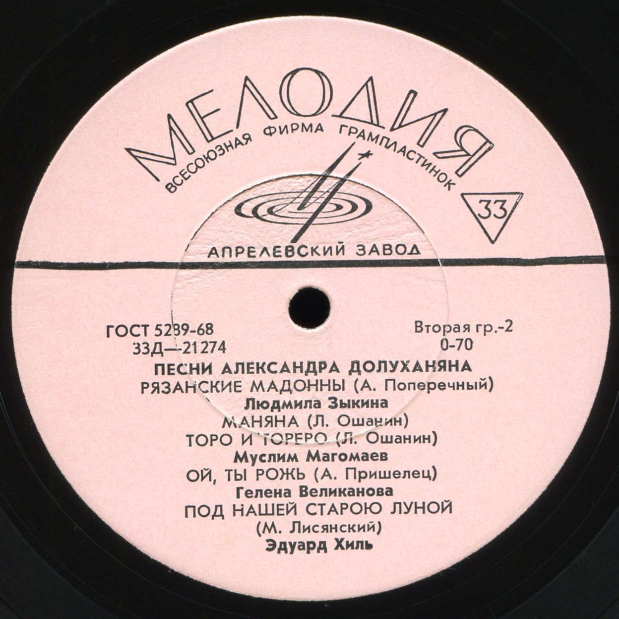 Песни Александра Долуханяна