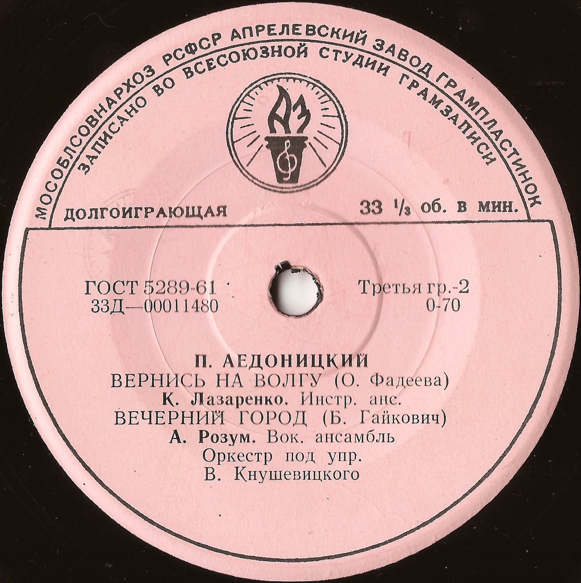 П. АЕДОНИЦКИЙ (1922)