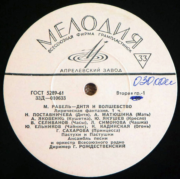 М. РАВЕЛЬ (1875–1937) «Дитя и волшебство»: лирическая фантазия в 2 ч.