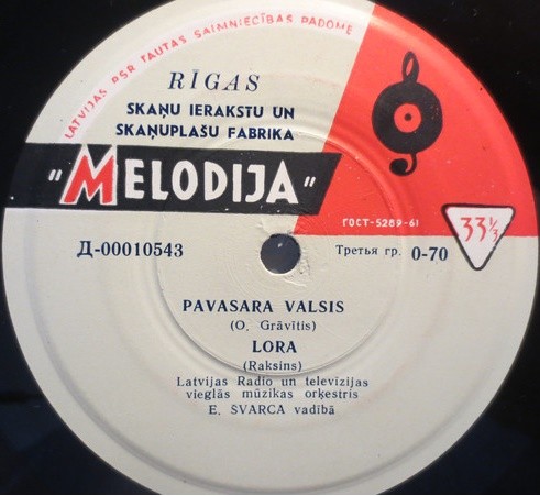 ОРКЕСТР ЛЕГКОЙ МУЗЫКИ ЛАТВИЙСКОГО РАДИО п/у Э. ШВАРЦА