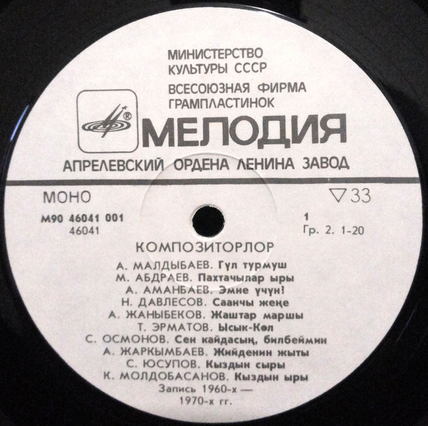 МЕЛОДИИ АЛА-ТОО (альбом № 4)