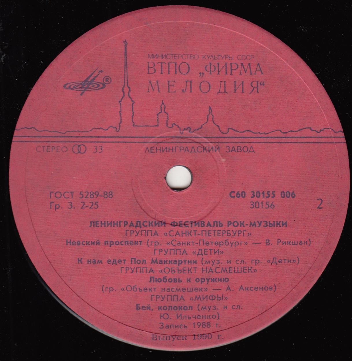 Ленинградский фестиваль рок-музыки  4-10 июня 1988