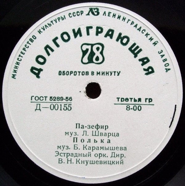 ТАНЦЕВАЛЬНАЯ МУЗЫКА (В. Кнушевицкий, А. Цфасман)