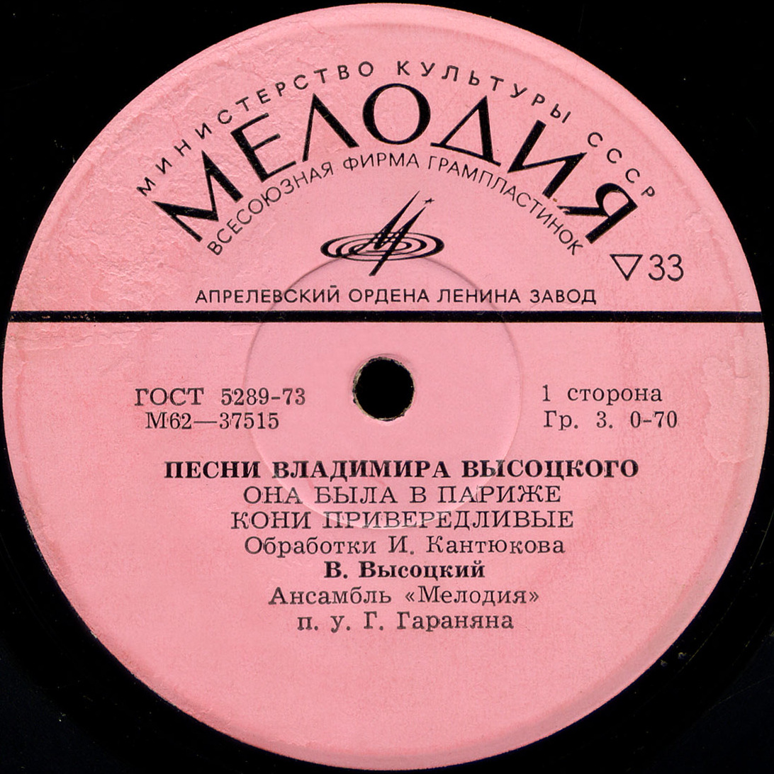 Песни Владимира Высоцкого