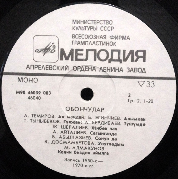 МЕЛОДИИ АЛА-ТОО (альбом № 4)