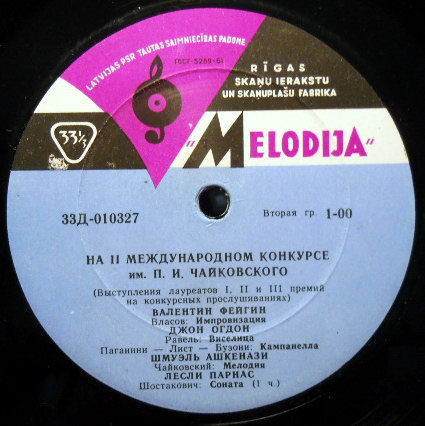 НА ВТОРОМ МЕЖДУНАРОДНОМ КОНКУРСЕ имени П. И. ЧАЙКОВСКОГО