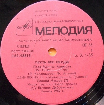 Малика АЛИМОВА. «Пусть все твердят»