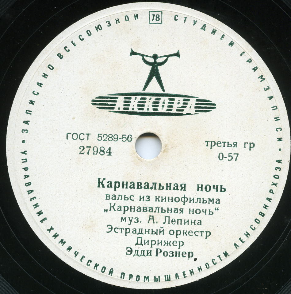 Музыка из к/ф «Карнавальная ночь»