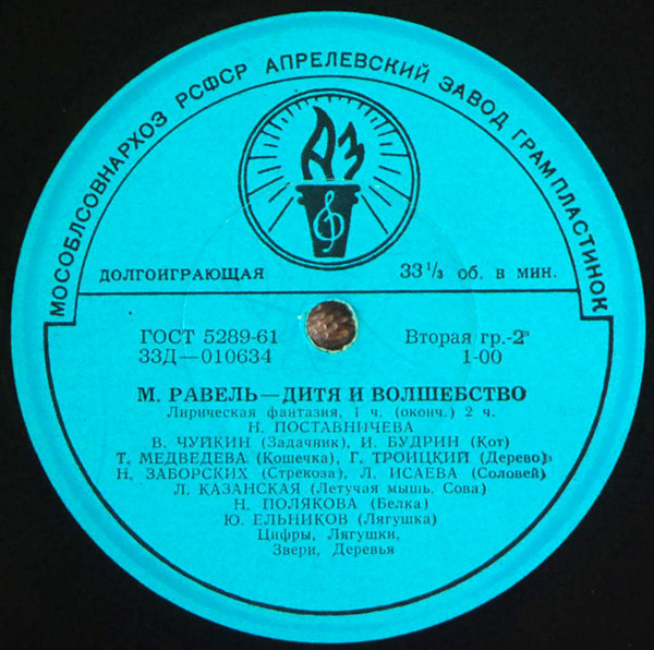 М. РАВЕЛЬ (1875–1937) «Дитя и волшебство»: лирическая фантазия в 2 ч.