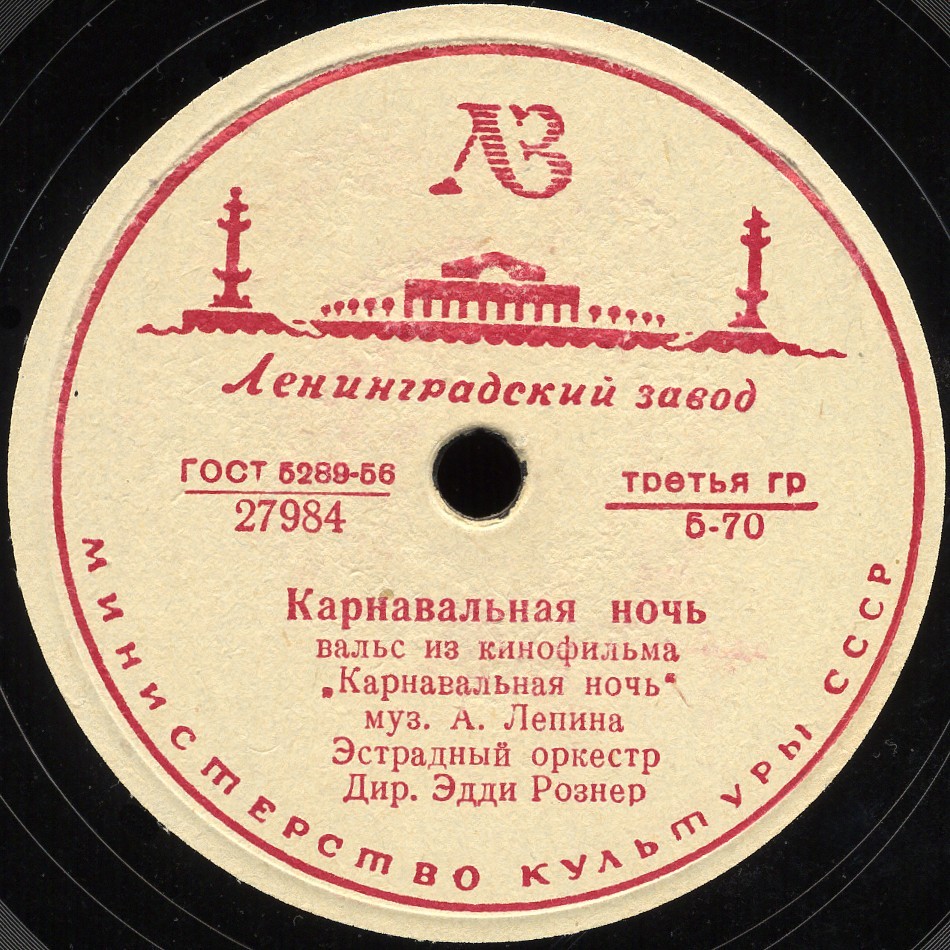 Музыка из к/ф «Карнавальная ночь»