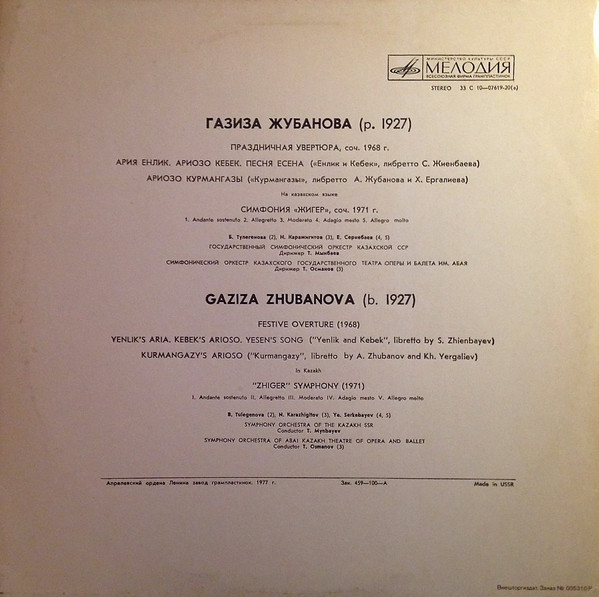 Г. ЖУБАНОВА (1927)