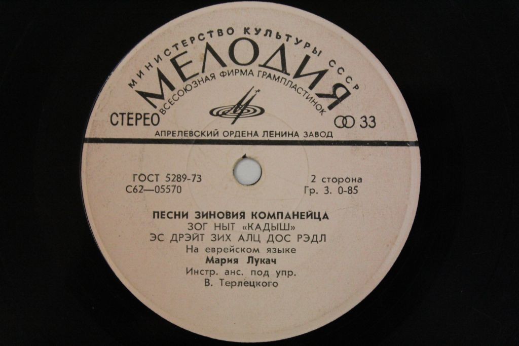 Песни ЗИНОВИЯ КОМПАНЕЙЦА на стихи АРОНА ВЕРГЕЛИСА поет Мария ЛУКАЧ