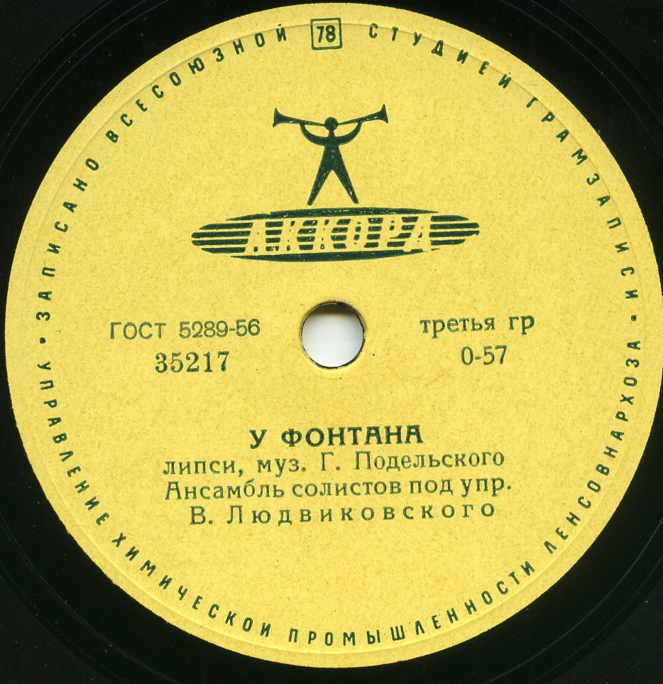 Анс. солистов п/у В. Людвиковского — У фонтана / Грустный напев