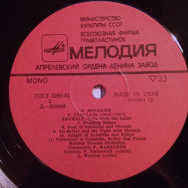 Ф. ЯРУЛЛИН (1914-1941) Шурале, сюита из балета (Ф. Мансуров)