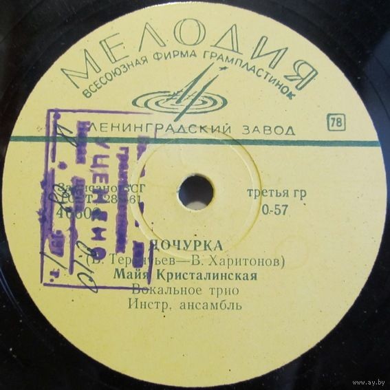 Майя Кристалинская – Ты сладких слов не говори / Дочурка
