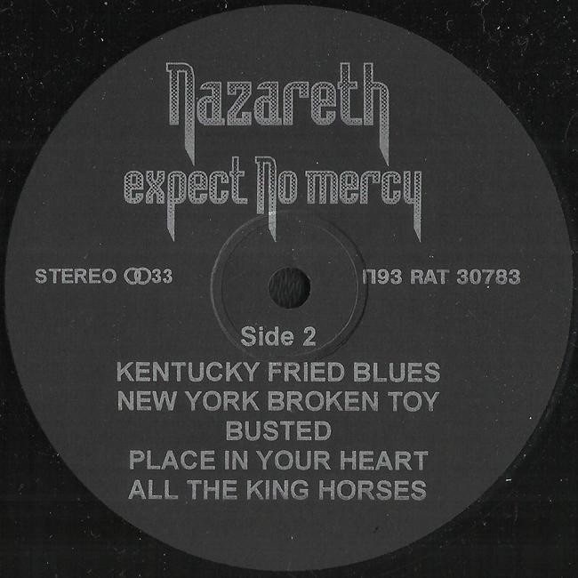 NAZARETH. Expect No Mercy