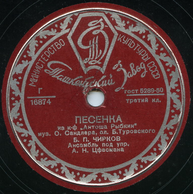 Б. Чирков - Песенка из к/ф "Иван Никулин" / Песенка из к/ф "Антоша Рыбкин"