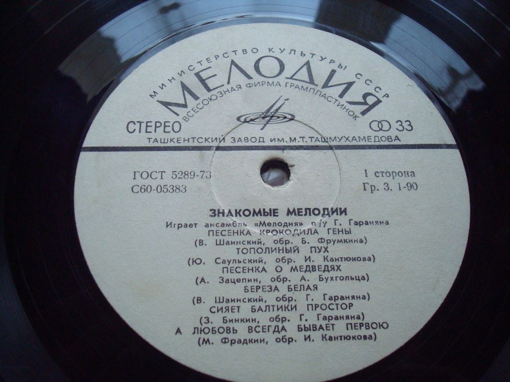 Ансамбль «Мелодия». Знакомые мелодии