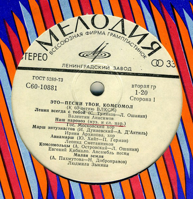 Это песни твои, комсомол (К 60-летию ВЛКСМ)