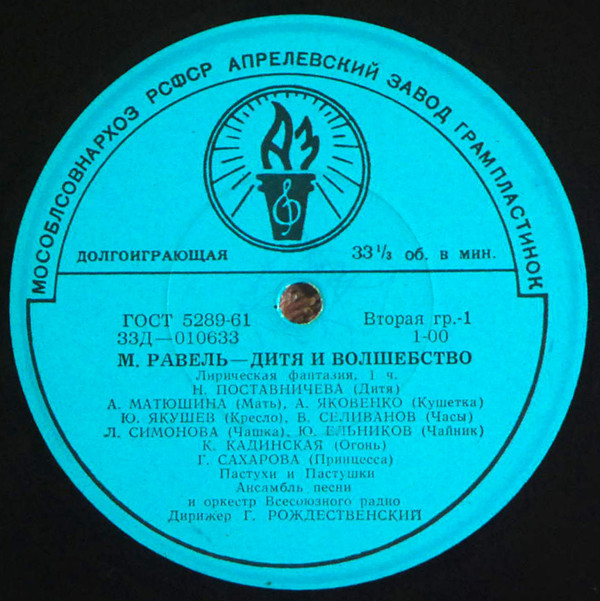 М. РАВЕЛЬ (1875–1937) «Дитя и волшебство»: лирическая фантазия в 2 ч.