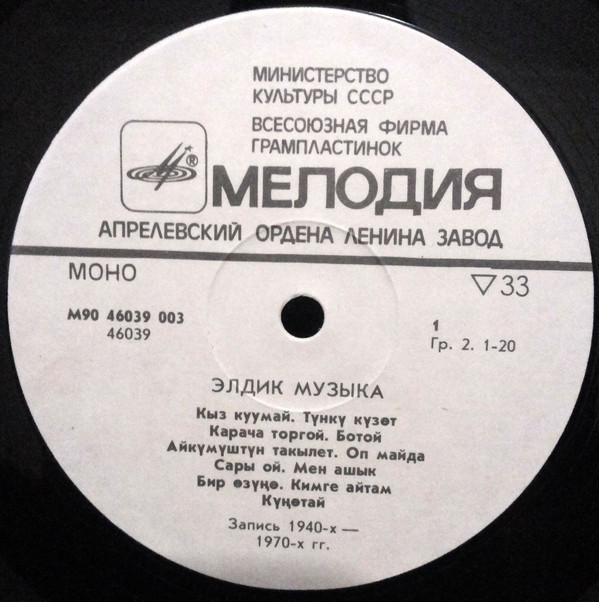 МЕЛОДИИ АЛА-ТОО (альбом № 4)