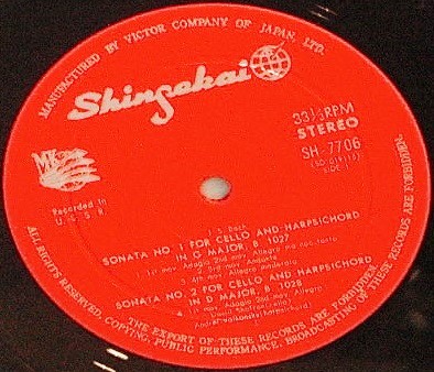 И. С. БАХ Три сонаты для виолончели и клавесина (Д. Шафран, А. Волконский)