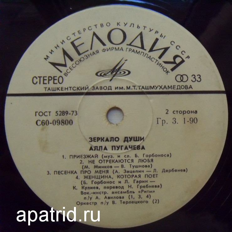 Алла Пугачёва. Зеркало души (1)