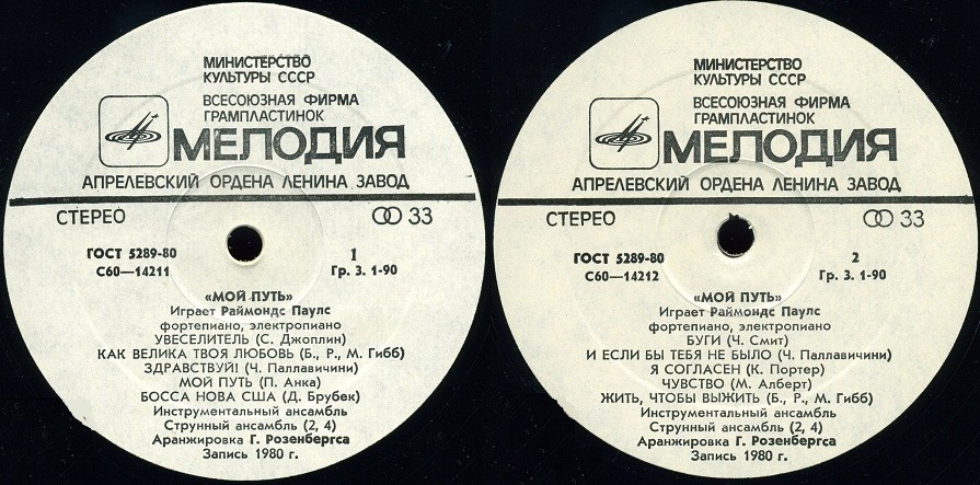 Мой путь. Играет Раймондс Паулс