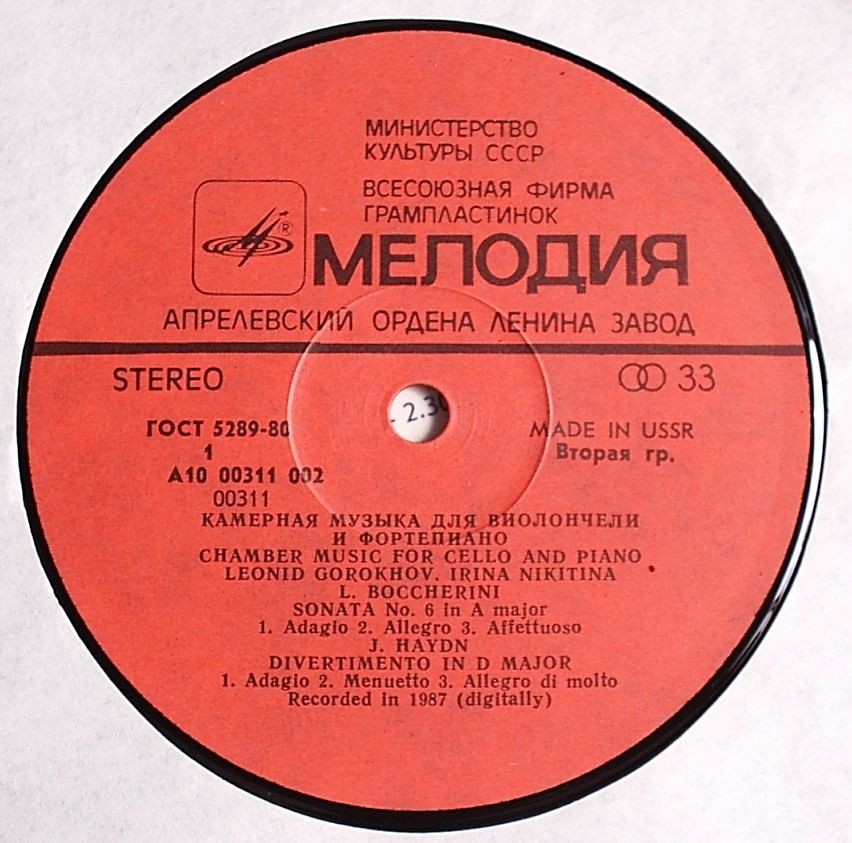 Камерная музыка для виолончели и ф-но