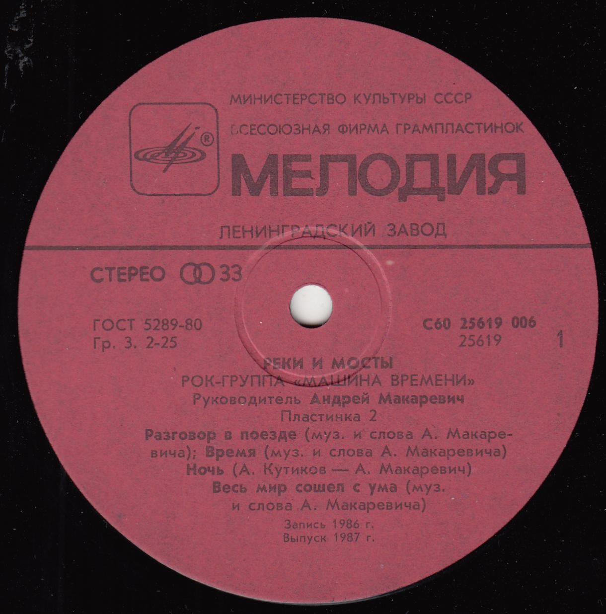 Рок-группа «Машина времени». «Реки и мосты»