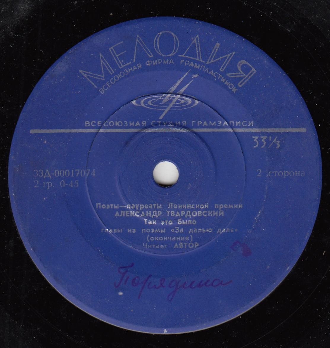 ПОЭТЫ - ЛАУРЕАТЫ ЛЕНИНСКОЙ ПРЕМИИ: А. Твардовский