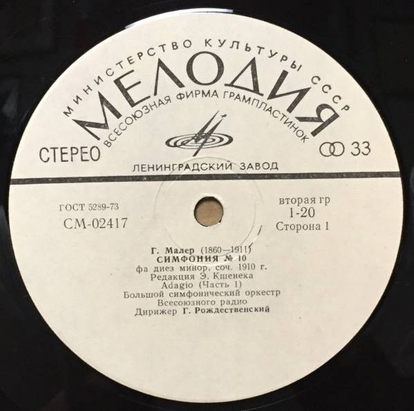 Г. МАЛЕР, Р. ЩЕДРИН