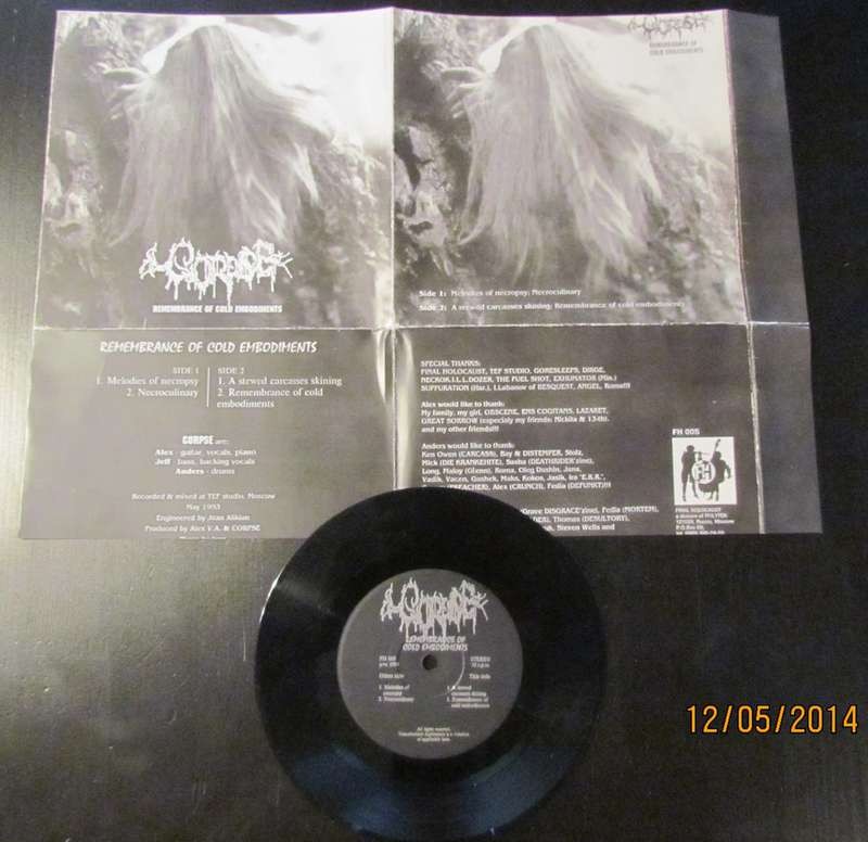 Corpse ‎— Remembrance Of Cold Embodiments