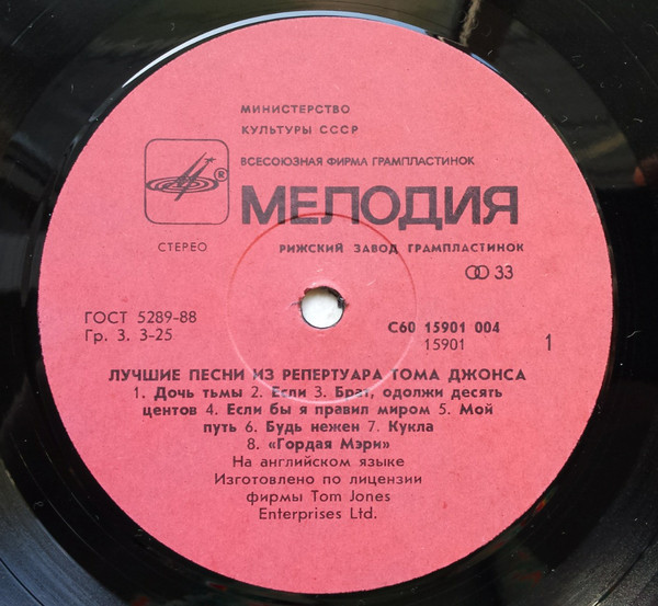 Лучшие песни из репертуара Тома Джонса