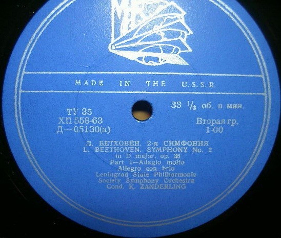 Л. БЕТХОВЕН (1770-1827): Симфония № 2 ре мажор, соч. 36 (К. Зандерлинг)