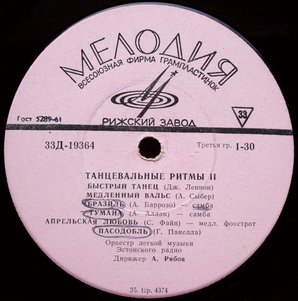 Танцевальные ритмы II