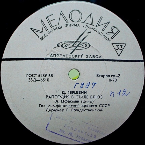 Музыка американских композиторов (Дж. Гершвин, С. Барбер)