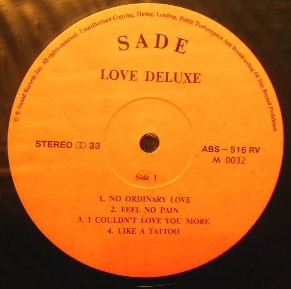 SADE. Love Deluxe