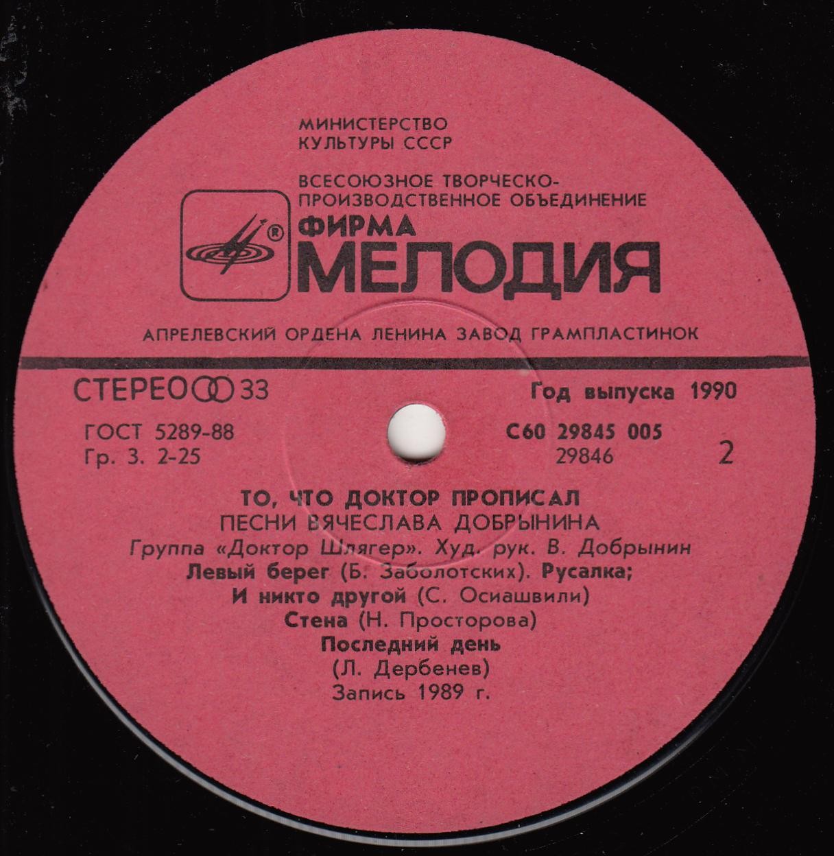 Группа "Доктор Шлягер" - То, что доктор прописал...