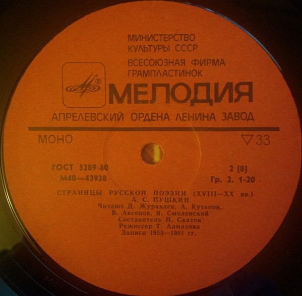 Страницы русской поэзии XVIII-XX вв. А.С.Пушкин