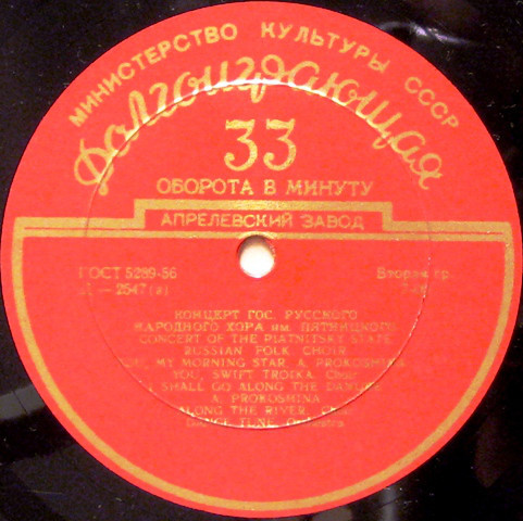 ГОС. АКАДЕМ. РУССКИЙ НАР. ХОР им. ПЯТНИЦКОГО