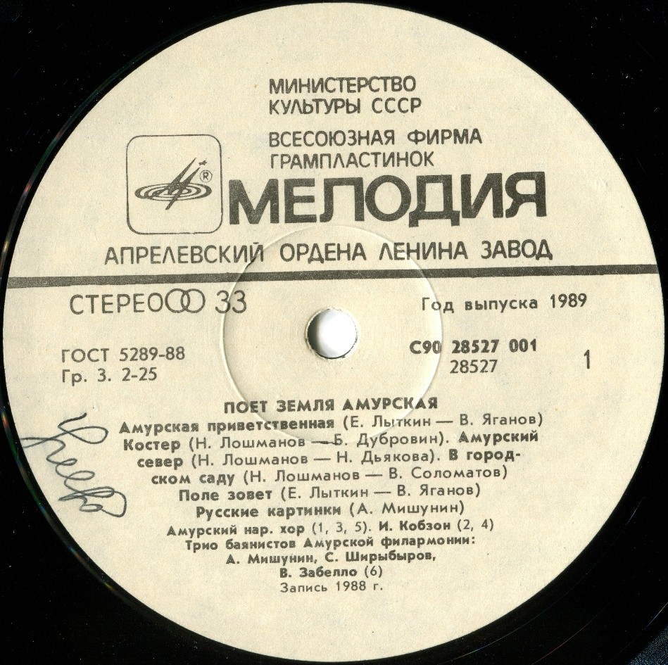 Поёт земля Амурская