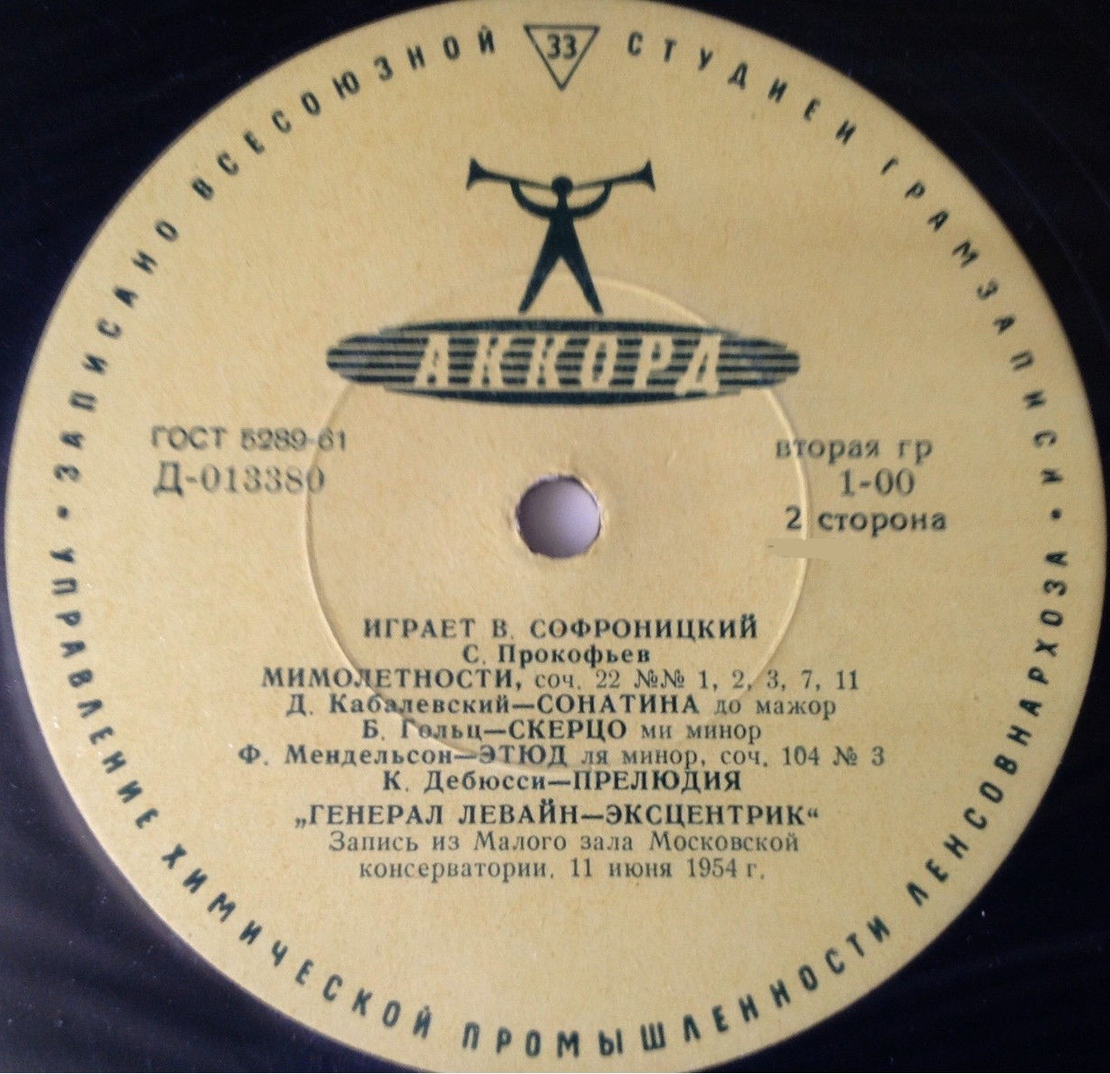 В. Софроницкий (ф-но)