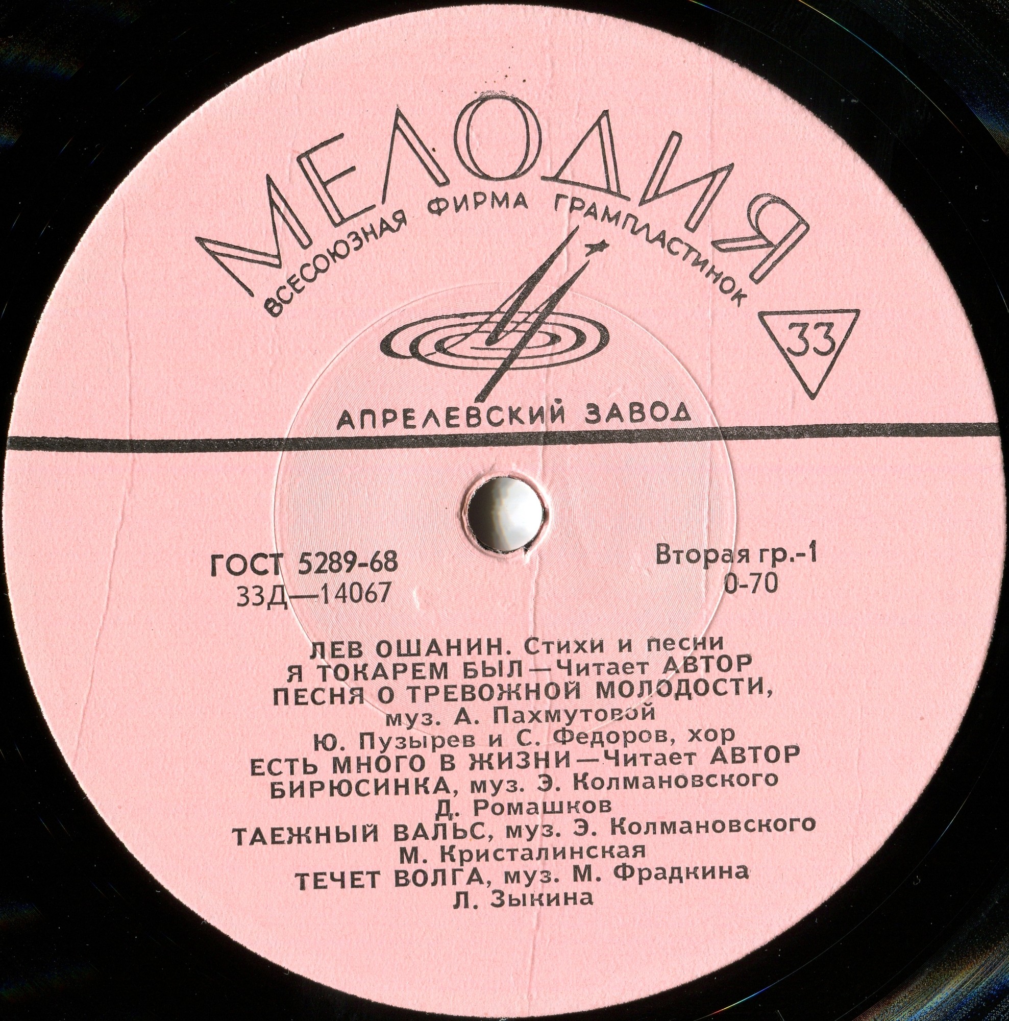 Лев ОШАНИН (1912): Стихи и песни