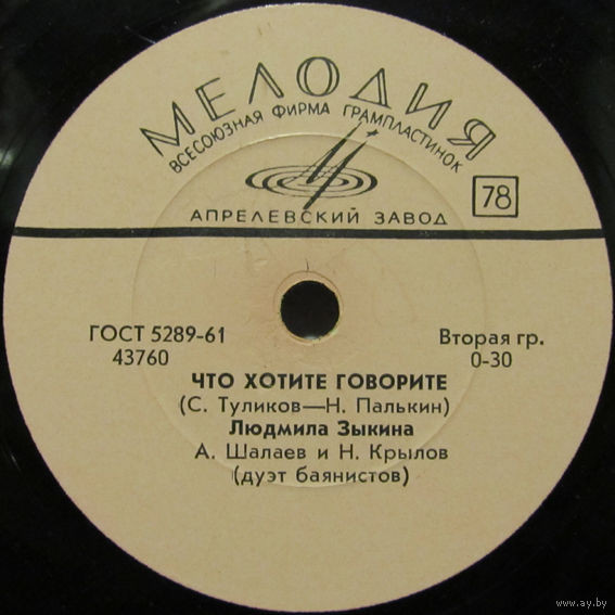 Л. Зыкина - Ходит любовь / Что хотите, говорите