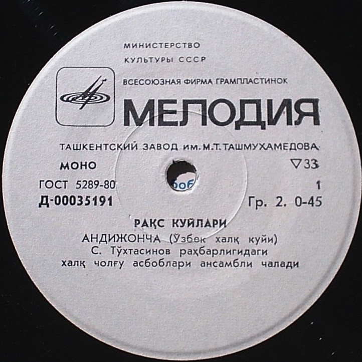 Ансамбль нар. инструментов п/у С. Тохтасинова